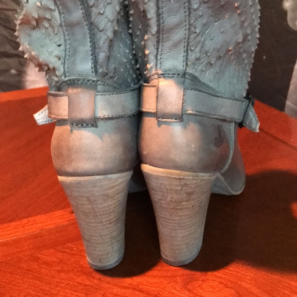 Felmini gray leather heel boots size 39 - Picture 11 of 16